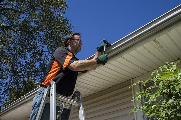 gutter repair may be necessary due to clogs, damage from severe weather, or aging of the gutters